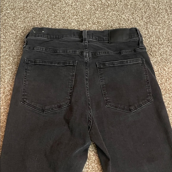 Madewell Black 10” High Rise Button Fly Skinny Jeans - Picture 5 of 7